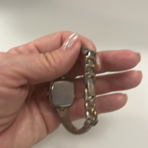 Anne Klein Silver tone Watch with White Dial / preowned - Picture 2 of 5